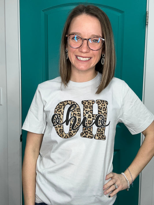OHIO LEOPARD GRAPHIC T
