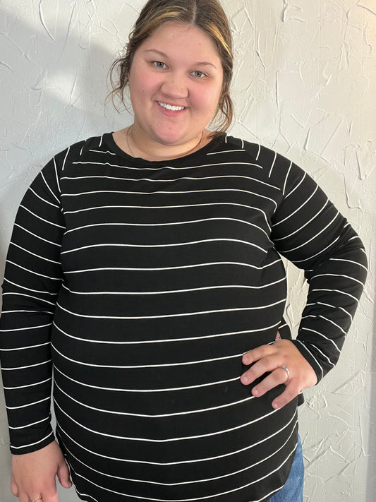 LS Striped Top
