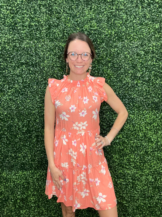 FLORAL TIERED DRESS-4794