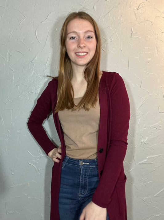 Colbie Cardigan - Plum