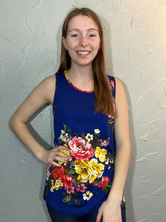 Sleeveless Floral Tank