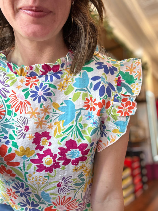 EMMA'S FLORAL TOP