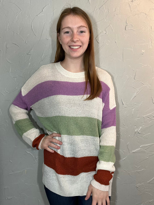 Lightweight Colorblock Sweater