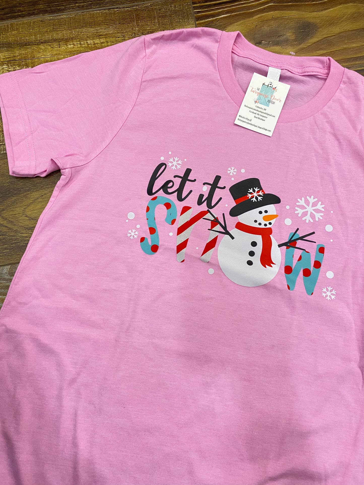 PINK LET IT SNOW GRAPHIC