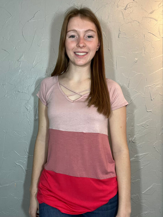 Criss Cross Colorblock