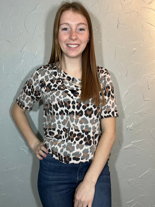 Getting Wild Animal Print Top