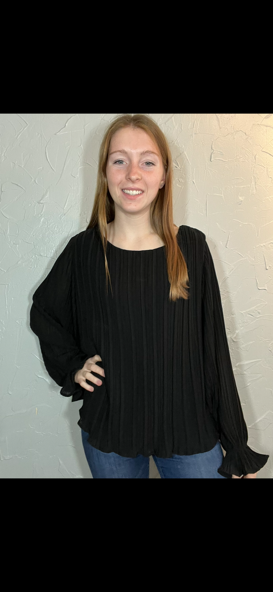 Long Sleeve Ruffle Top