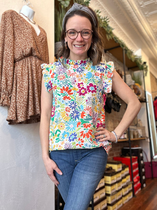 EMMA'S FLORAL TOP